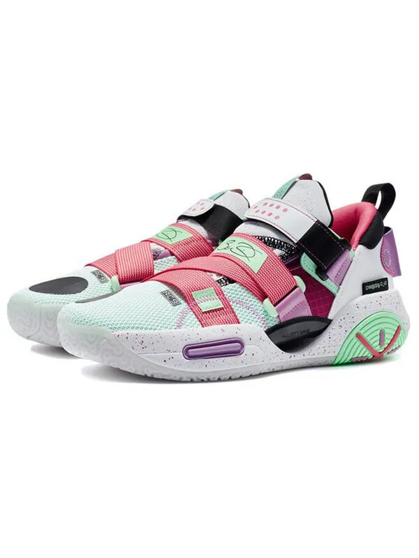 Кроссовки wade all city 9 v2 Li-Ning — изображение 3 из 4, белый/красный