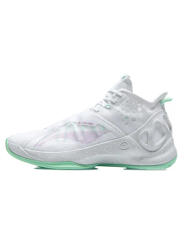 Кроссовки амортизирующие комфортные баскетбольные кроссовки Li-Ning — изображение 2 из 4, белый/зеленый
