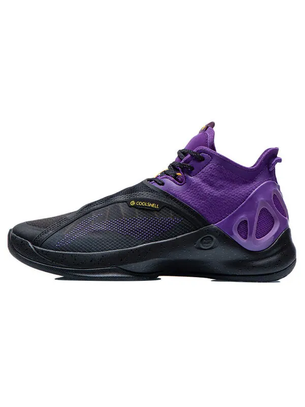 Кроссовки оригинальные высокие баскетбольные кроссовки voit Li-Ning — изображение 2 из 4, черный/фиолетовый