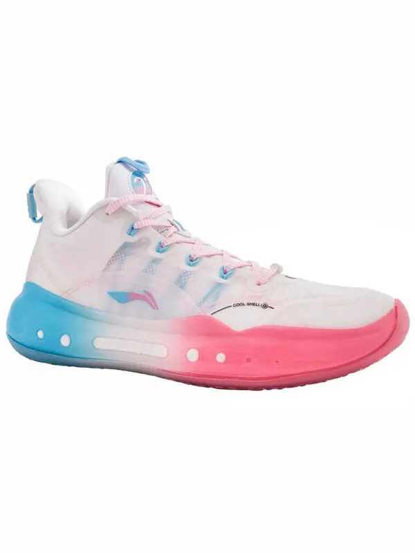 Кроссовки yushuai 14 low jimmy butler Li-Ning — изображение 2 из 4, белый/синий/розовый