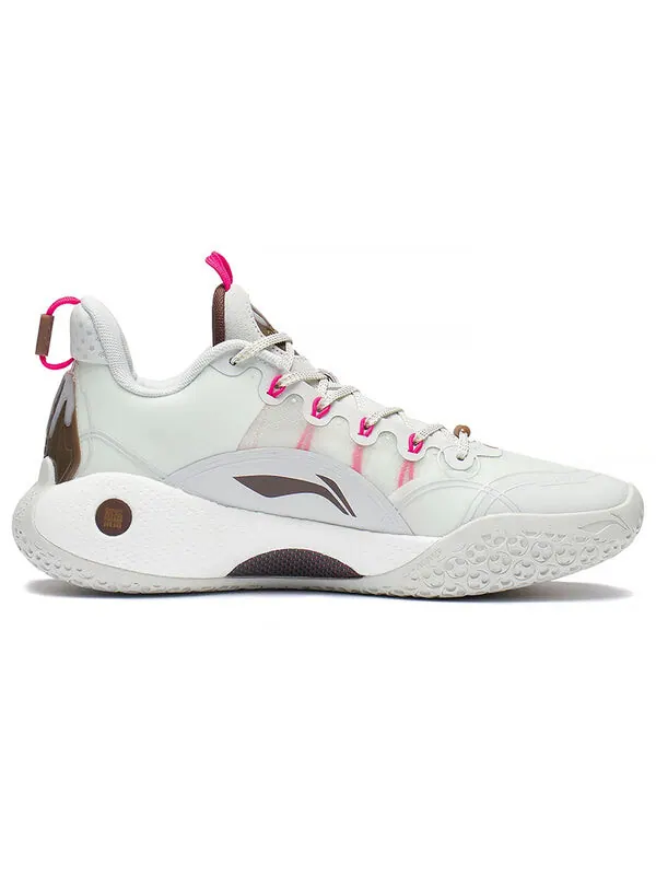 Кроссовки yushuai 14 low jimmy butler Li-Ning — изображение 2 из 4, белый/розовый