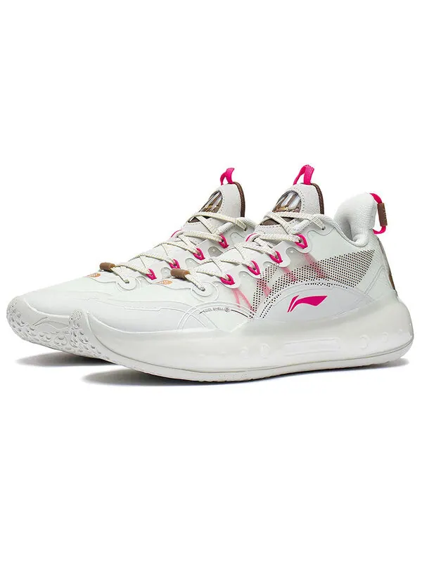 Кроссовки yushuai 14 low jimmy butler Li-Ning — изображение 3 из 4, белый/розовый