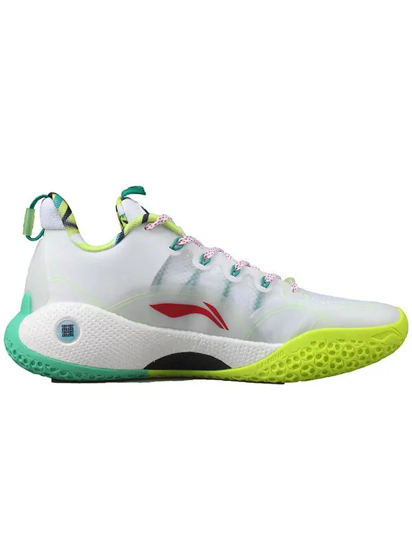 Кроссовки yushuai 14 низкие Li-Ning — изображение 2 из 4, белый/неоновый зеленый