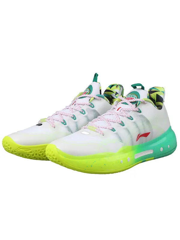 Кроссовки yushuai 14 низкие Li-Ning — изображение 3 из 4, белый/неоновый зеленый