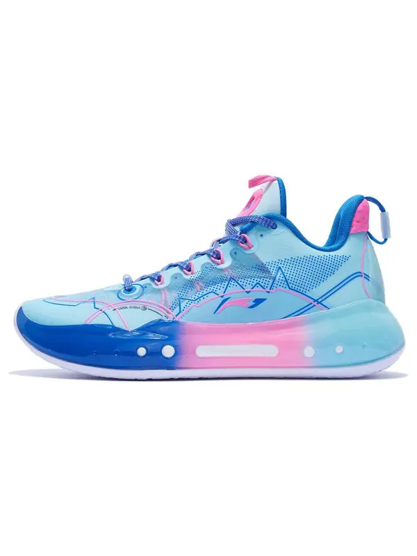 Кроссовки yushuai 14 низкие Li-Ning — изображение 2 из 4, синий/розовый