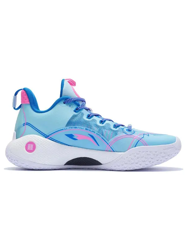 Кроссовки yushuai 14 низкие Li-Ning — изображение 3 из 4, синий/розовый