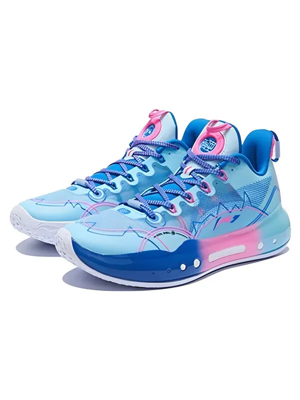 Кроссовки yushuai 14 низкие Li-Ning — изображение 4 из 4, синий/розовый