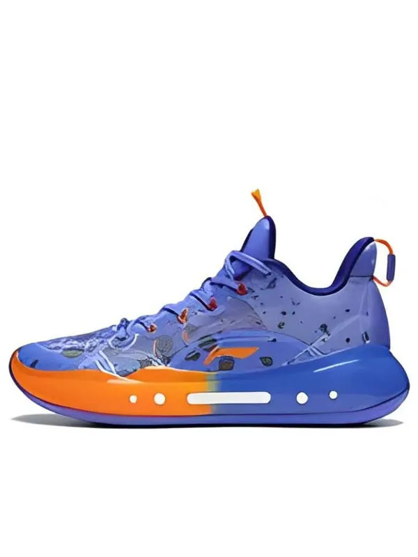 Кроссовки yushuai 14 низкие Li-Ning — изображение 1 из 4, синий/оранжевый/белый