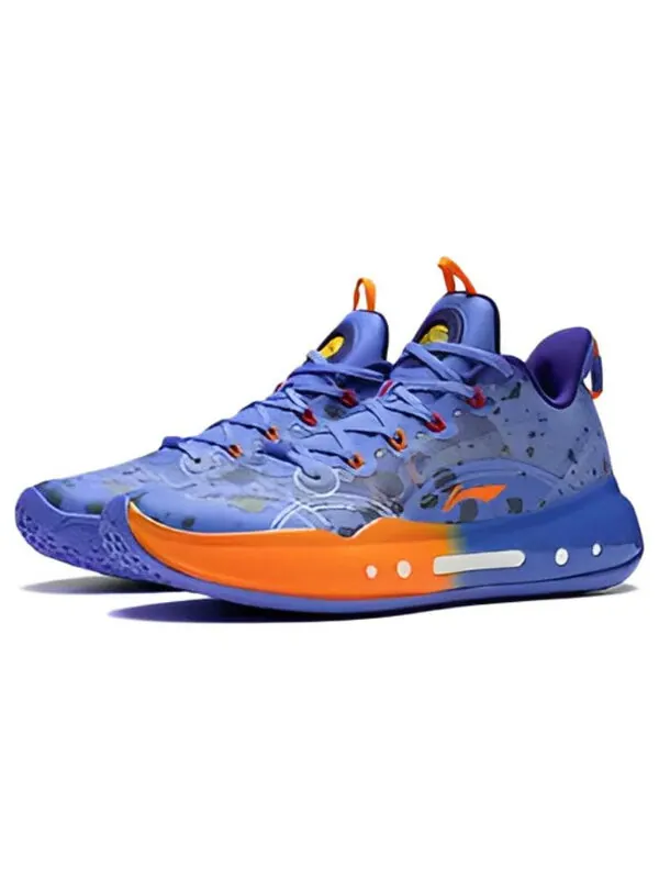 Кроссовки yushuai 14 низкие Li-Ning — изображение 4 из 4, синий/оранжевый/белый