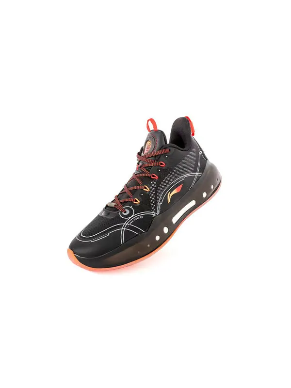 Кроссовки yushuai 14 low jimmy butler Li-Ning — изображение 2 из 4, черный/оранжевый/красный
