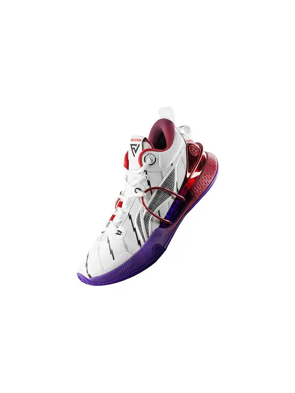 Кроссовки скорость 8 Li-Ning — изображение 2 из 2, белый/фиолетовый/красный