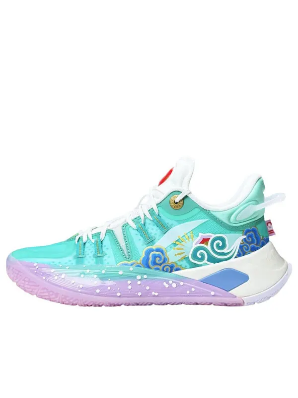Кроссовки cj2 cj mccollum Li-Ning — изображение 1 из 4, белый/зеленый/фиолетовый