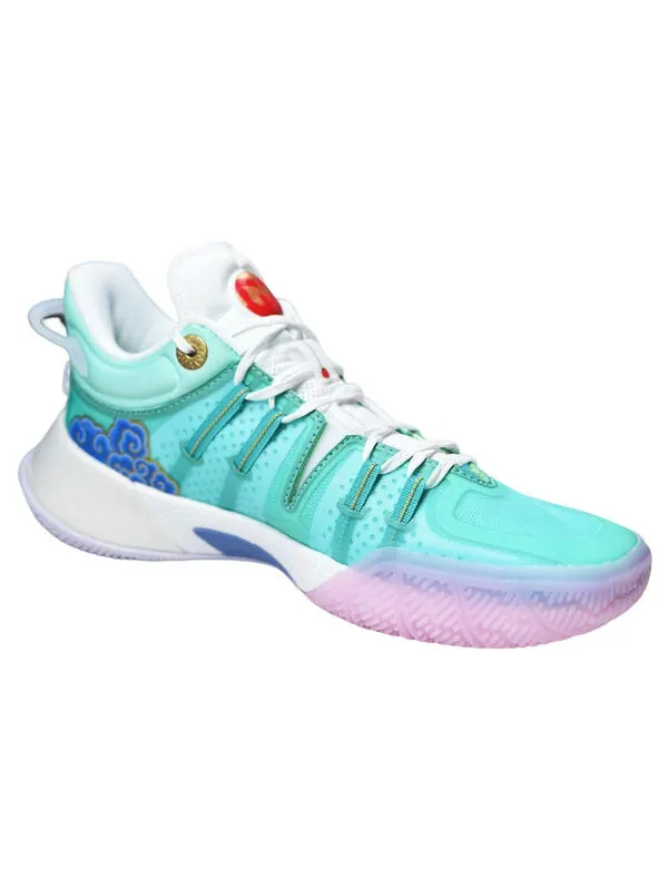 Кроссовки cj2 cj mccollum Li-Ning — изображение 3 из 4, белый/зеленый/фиолетовый
