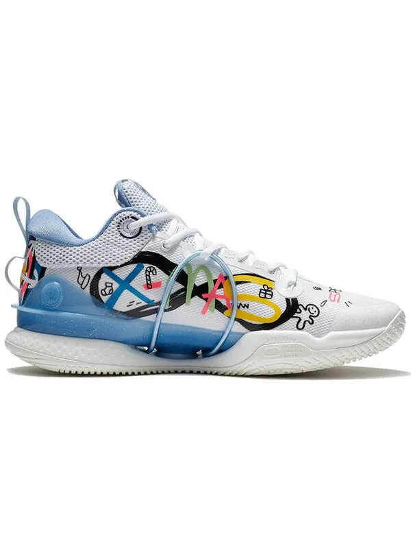Кроссовки speed 8 премиум Li-Ning — изображение 2 из 4, белый/синий