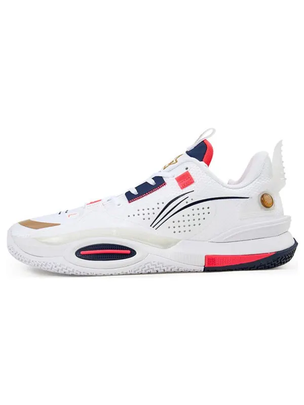Кроссовки wade all city 10 низкие Li-Ning — изображение 2 из 4, белый/красный/синий