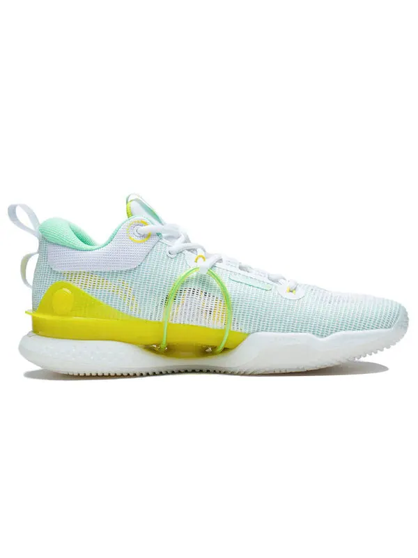 Кроссовки 8 премиум версия амортизирующие износостойкие низкие Li-Ning — изображение 2 из 4, белый/зеленый