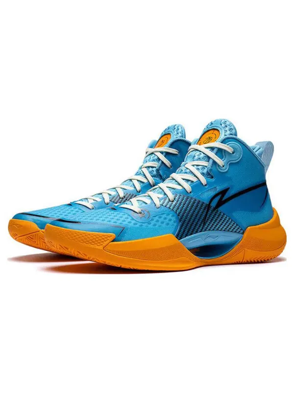Кроссовки суперлегкие 2022 Li-Ning — изображение 4 из 4, синий/оранжевый