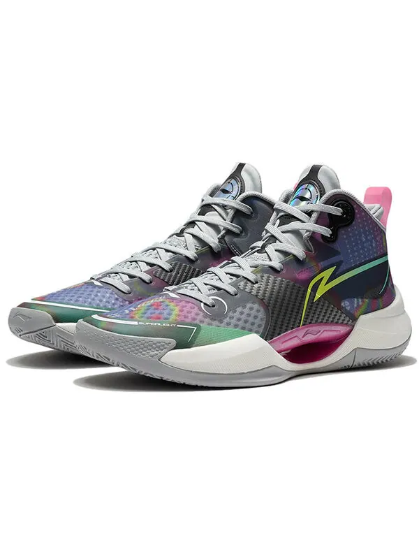 Кроссовки суперлегкие Li-Ning — изображение 3 из 4, серый/белый/мульти