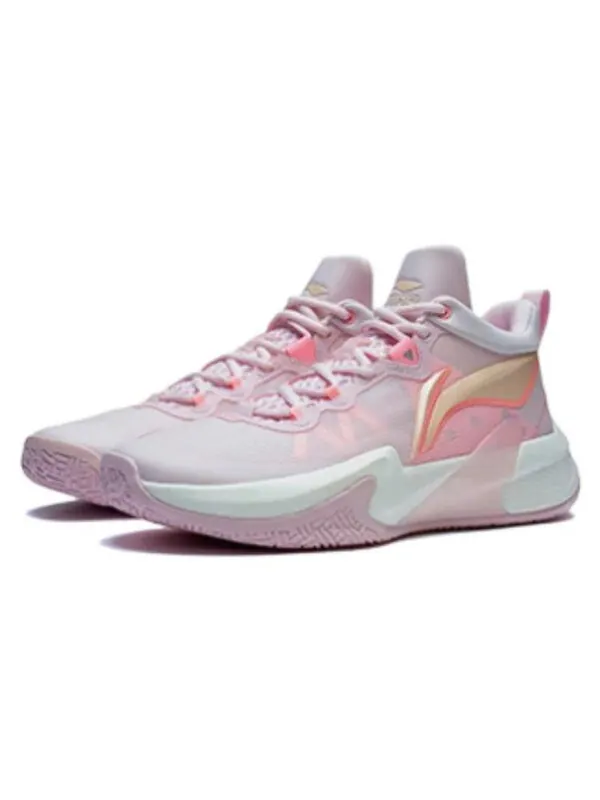 Кроссовки суперлегкие скорость 1 Li-Ning — изображение 4 из 4, белый/розовый