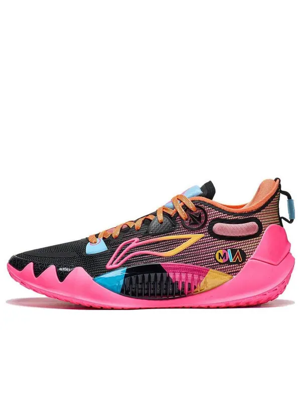 Кроссовки Li-Ning Jimmy Butler 1 'Buzzer Beater' — изображение 1 из 4, черный/розовый/оранжевый