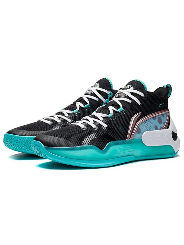 Кроссовки yushuai 16 mid Li-Ning — изображение 3 из 4, черный/зеленый