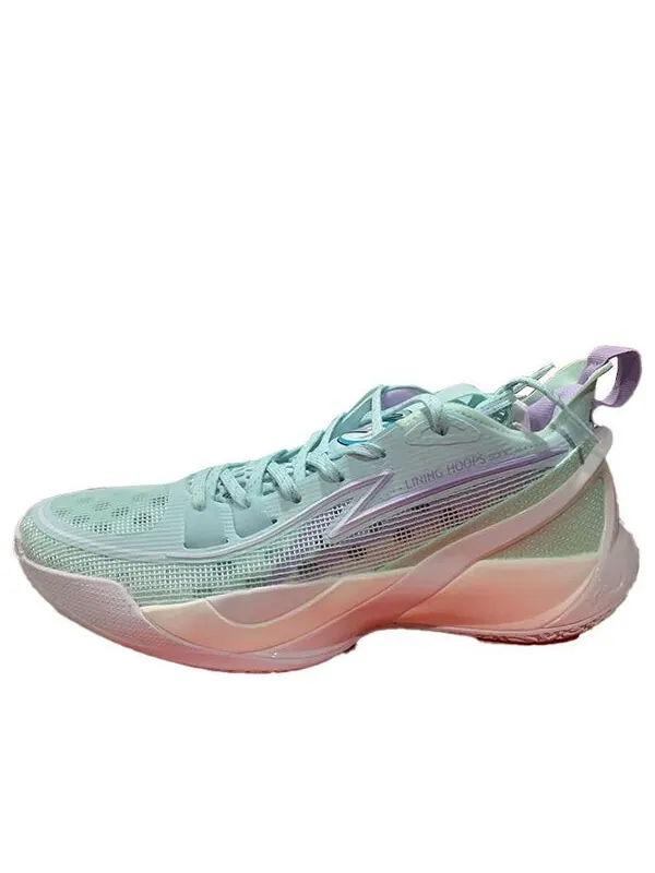 Кроссовки sonic 10 v2 низкие Li-Ning — изображение 1 из 4, зеленый/фиолетовый/белый
