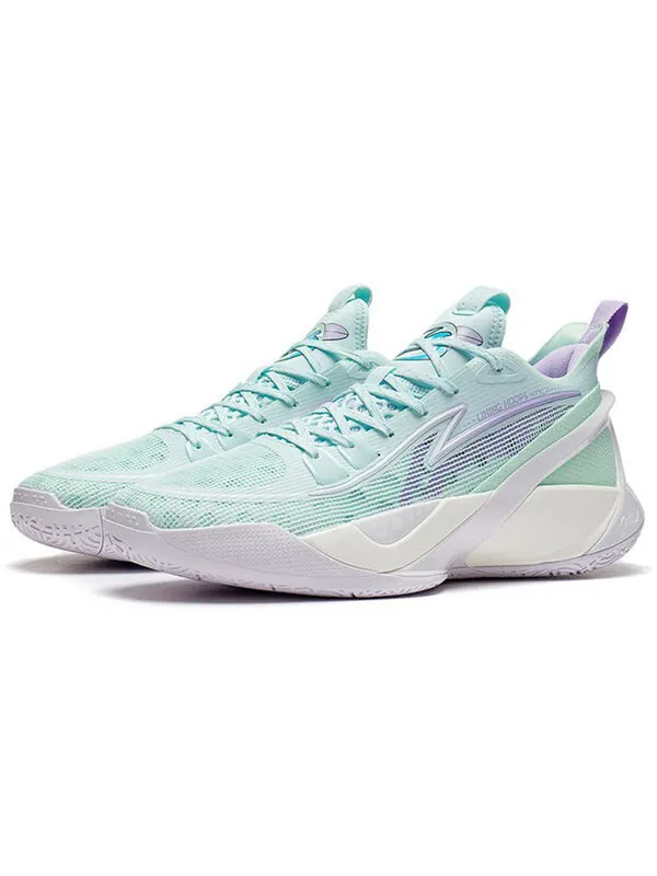 Кроссовки sonic 10 v2 низкие Li-Ning — изображение 2 из 4, зеленый/фиолетовый/белый