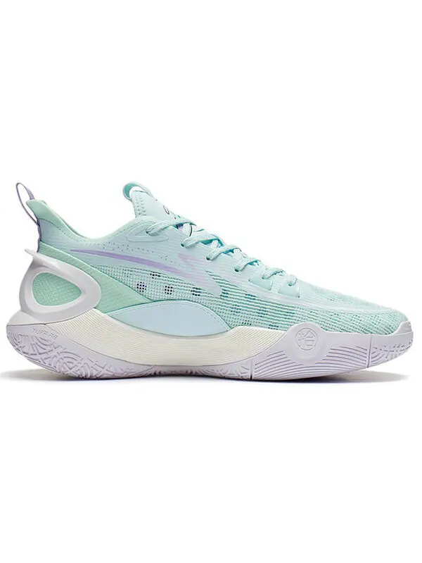 Кроссовки sonic 10 v2 низкие Li-Ning — изображение 3 из 4, зеленый/фиолетовый/белый