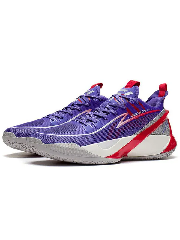 Кроссовки sonic 10 v2 низкие Li-Ning — изображение 3 из 4, фиолетовый/красный