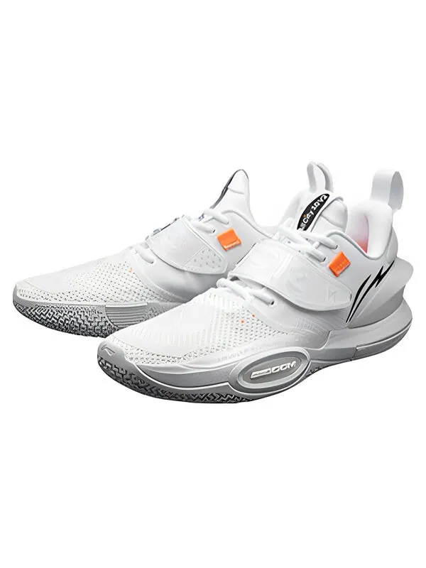 Кроссовки Wade All City 10 Li-Ning — изображение 2 из 4, белый/черный/оранжевый