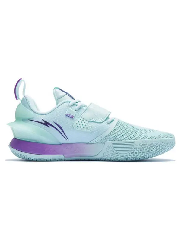 Кроссовки wade all city 10 v2 Li-Ning — изображение 2 из 4, синий/зеленый/фиолетовый