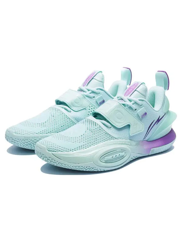 Кроссовки wade all city 10 v2 Li-Ning — изображение 3 из 4, синий/зеленый/фиолетовый