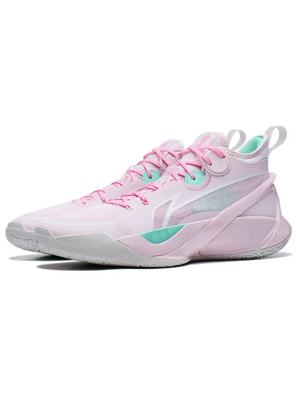 Кроссовки sonic 10 v1 mid Li-Ning — изображение 3 из 4, розовый/зеленый