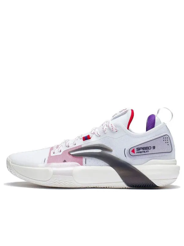 Кроссовки speed 9 премиум Li-Ning — изображение 1 из 4, белый/розовый/фиолетовый
