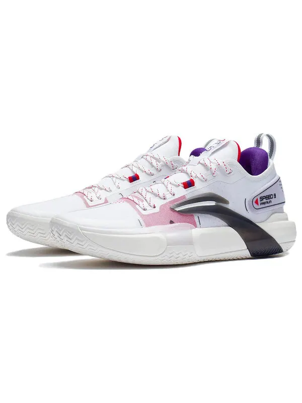 Кроссовки speed 9 премиум Li-Ning — изображение 3 из 4, белый/розовый/фиолетовый