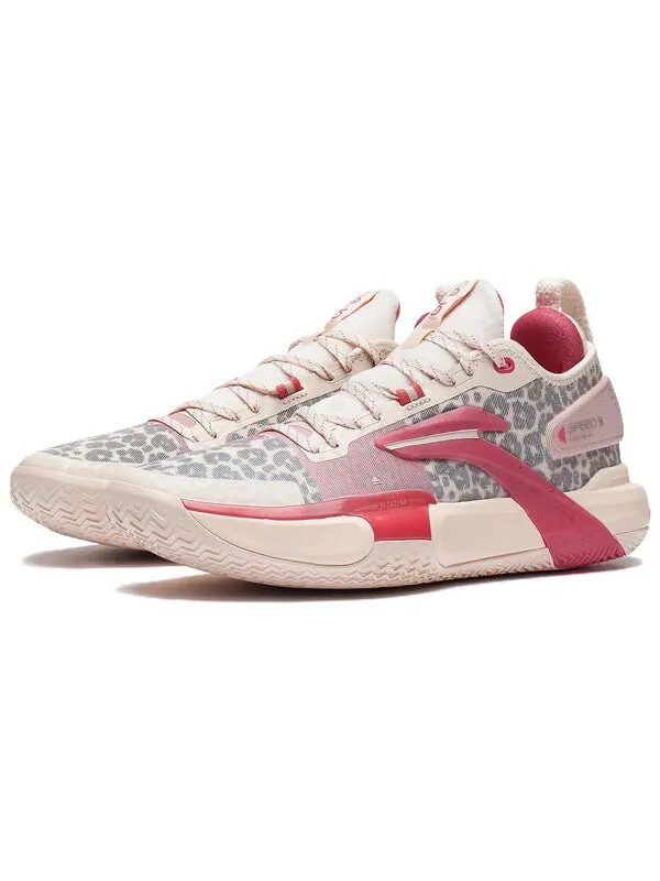 Кроссовки speed 9 премиум Li-Ning — изображение 3 из 4, кремовый/розовый