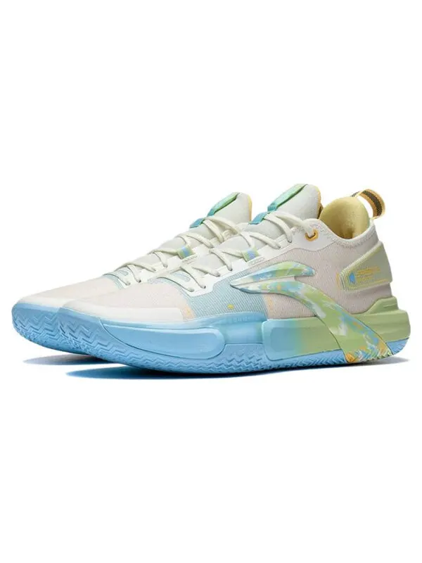 Кроссовки speed 9 премиум Li-Ning — изображение 3 из 4, бежевый/зеленый