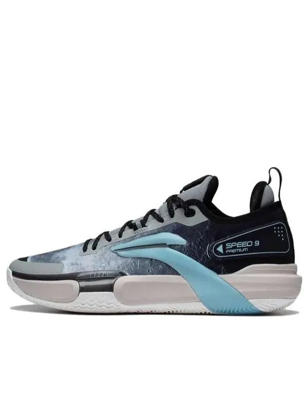Кроссовки speed 9 премиум Li-Ning — изображение 1 из 4, серый/черный/синий