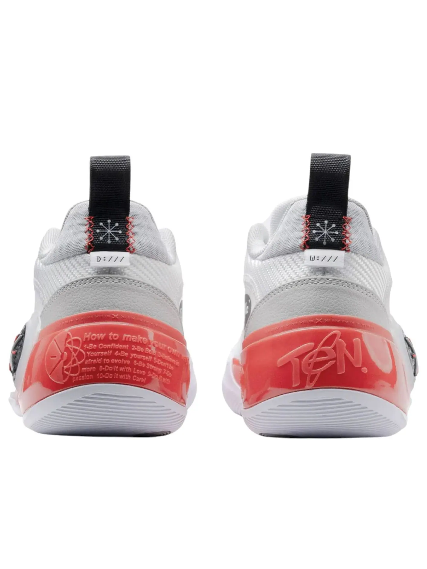 Li-Ning Way of Wade 10 Low 'Overtown' — изображение 4 из 6, белый/красный