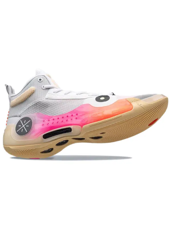 Кроссовки way of wade 10 Li-Ning — изображение 2 из 4, белый/розовый/оранжевый