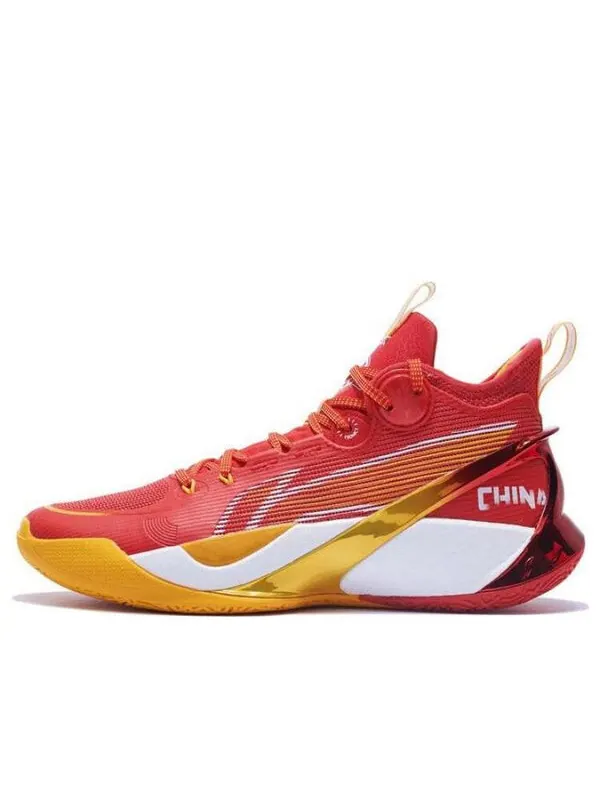 Кроссовки sonic 10 ultra mid Li-Ning — изображение 1 из 4, красный/желтый/белый