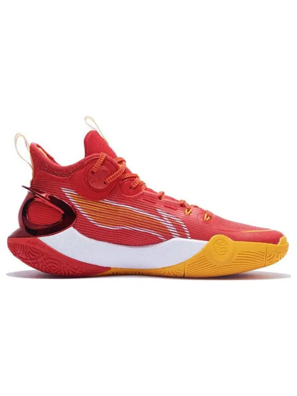 Кроссовки sonic 10 ultra mid Li-Ning — изображение 3 из 4, красный/желтый/белый