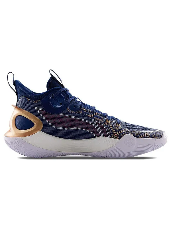 Кроссовки sonic 10 ultra mid Li-Ning — изображение 3 из 4, синий/золотистый