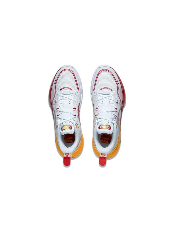 Кроссовки yushuai evolution низкие Li-Ning — изображение 3 из 4, белый/желтый/красный