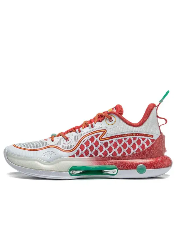 Кроссовки yushuai evolution низкие Li-Ning — изображение 1 из 4, белый/красный
