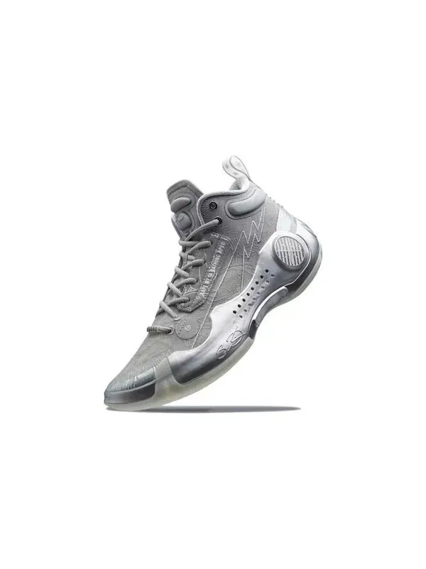 Кроссовки way of wade 10 x aape Li-Ning — изображение 3 из 4, серебристый/серый