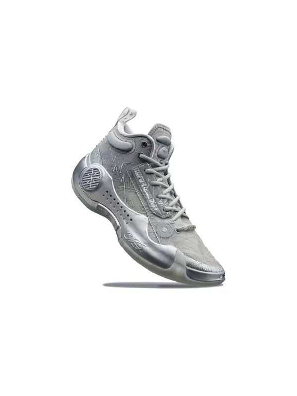 Кроссовки way of wade 10 x aape Li-Ning — изображение 4 из 4, серебристый/серый