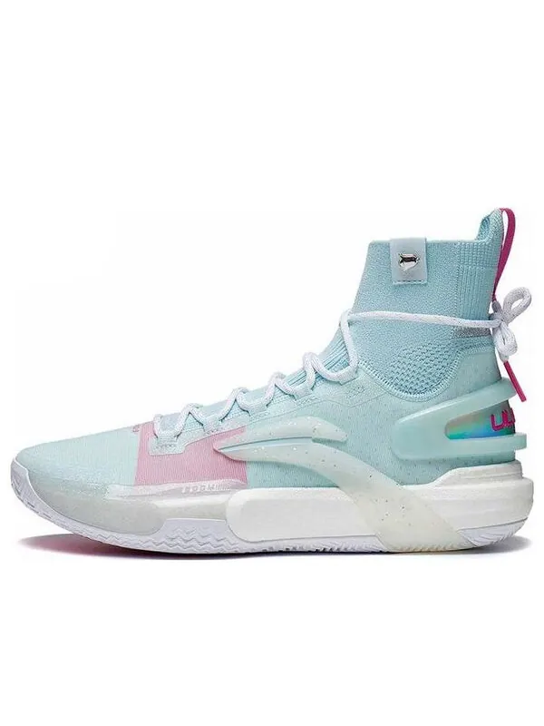 Кроссовки speed 9 ультра высокие Li-Ning — изображение 1 из 4, светлый синий/розовый