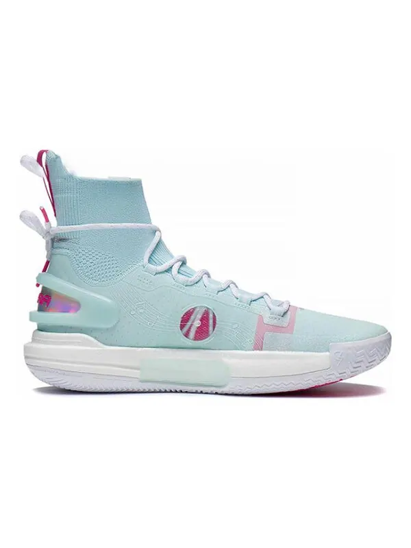 Кроссовки speed 9 ультра высокие Li-Ning — изображение 2 из 4, светлый синий/розовый