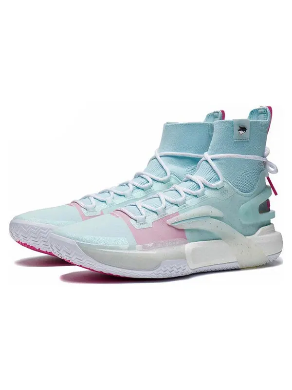 Кроссовки speed 9 ультра высокие Li-Ning — изображение 3 из 4, светлый синий/розовый